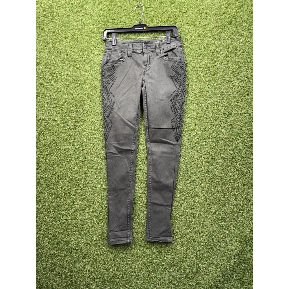 Miss Me Jeans Womens 25 25x29 Skinny Mid Rise Easy Skinny Embellished y2k Bling